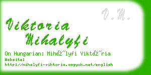 viktoria mihalyfi business card